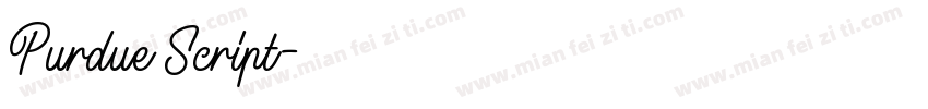 Purdue Script字体转换